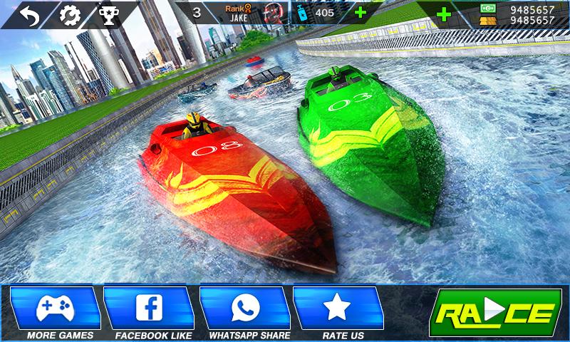 Speed Boat Crash Racing Скриншот 1