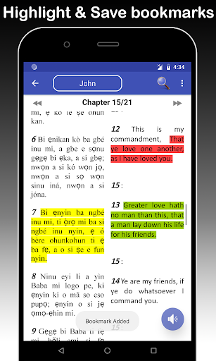 Schermata Yoruba & English Bible - With Full Offline Audio 2