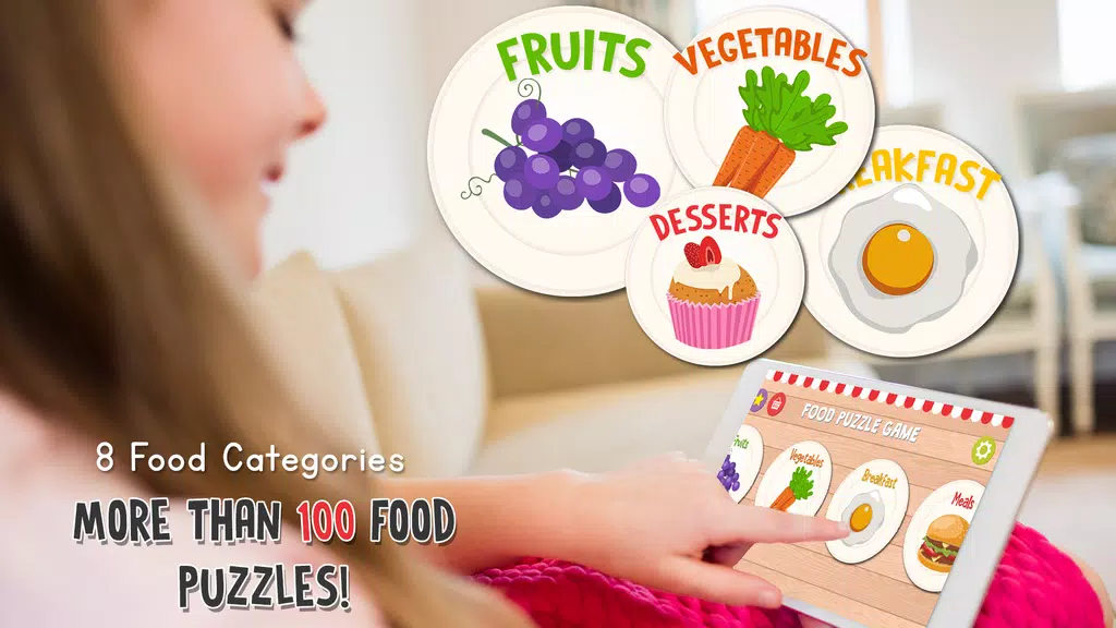 Food Puzzle for Kids Captura de pantalla 2