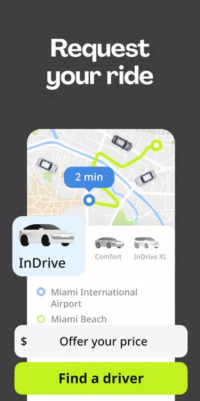 inDrive. Save on city rides ဖန်သားပြင်ဓာတ်ပုံ 1