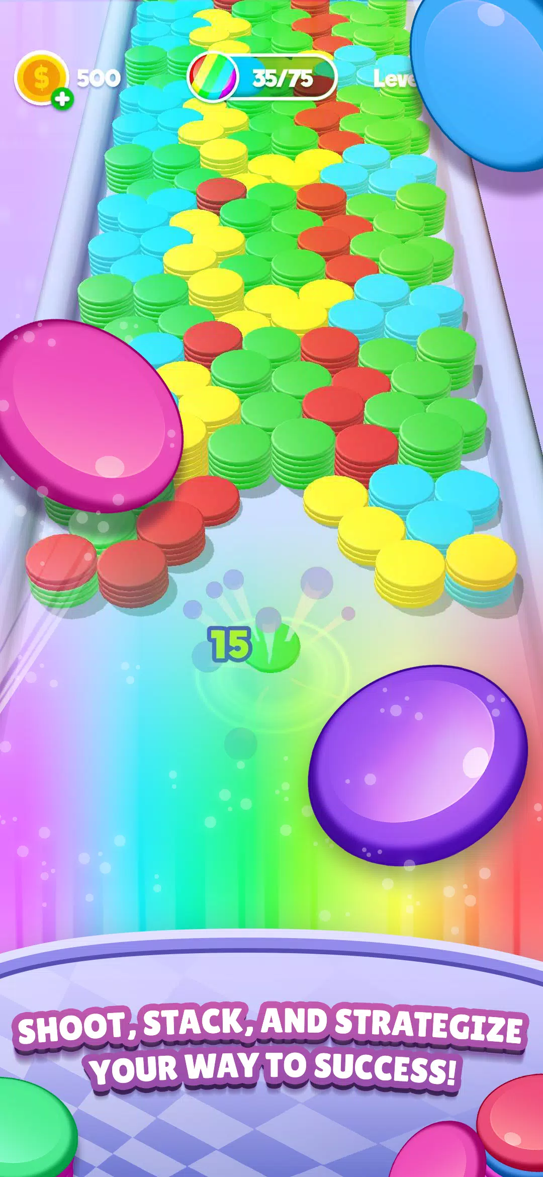 Stack Blast - Disk Shooter स्क्रीनशॉट 2