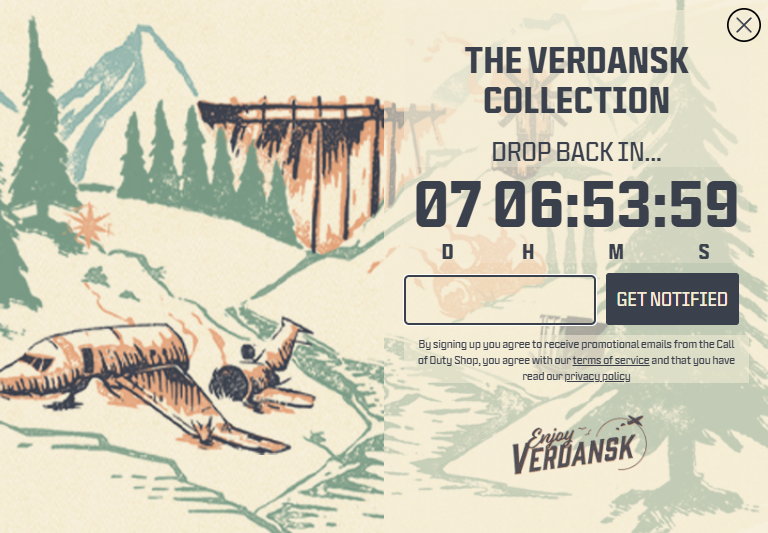 Call of Duty Merch Shop Sugers en Verdansk regreso la próxima semana