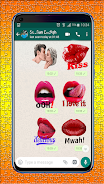 Lips, Kiss and Love Stickers Ekran Görüntüsü 0