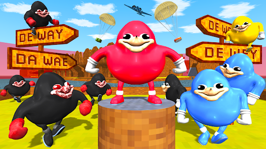 Ugandan Knuckles and Chungus Battle Royale Online Schermafbeelding 1