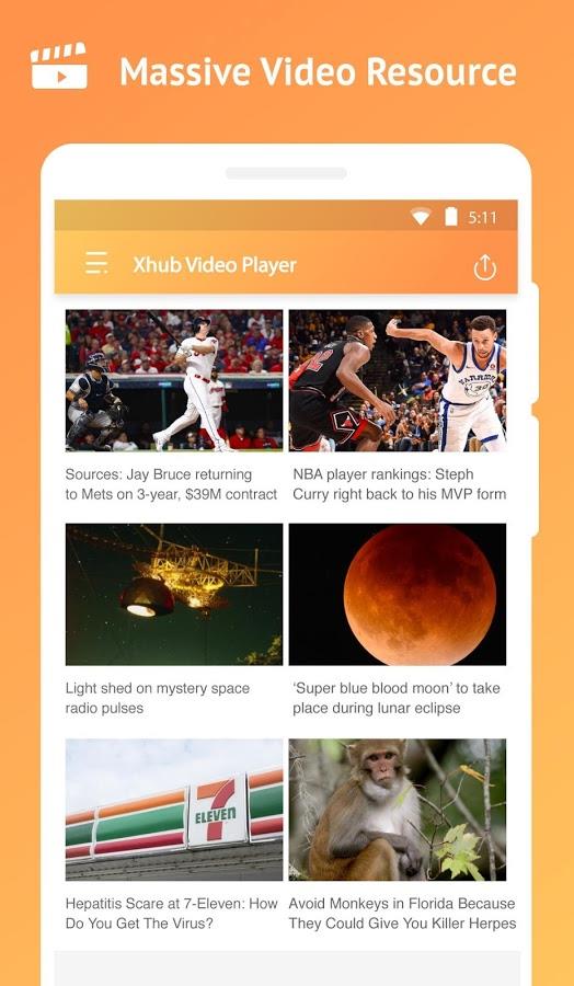 Xhub Video Player 螢幕截圖 2