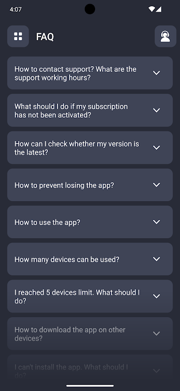 Schermata FastOrange VPN 3