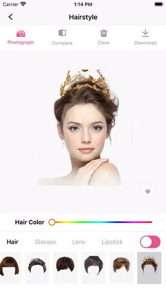 Hair Makeover-modiface・haircut 螢幕截圖 2