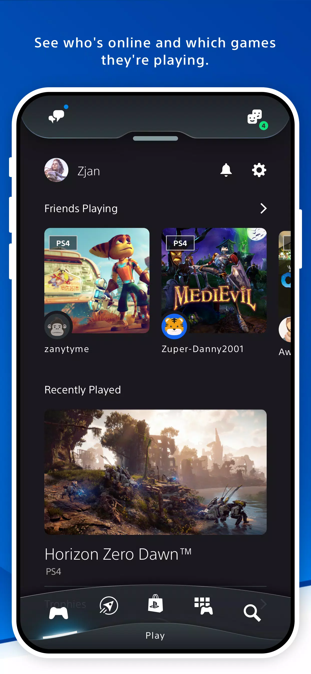 PlayStation App 螢幕截圖 1