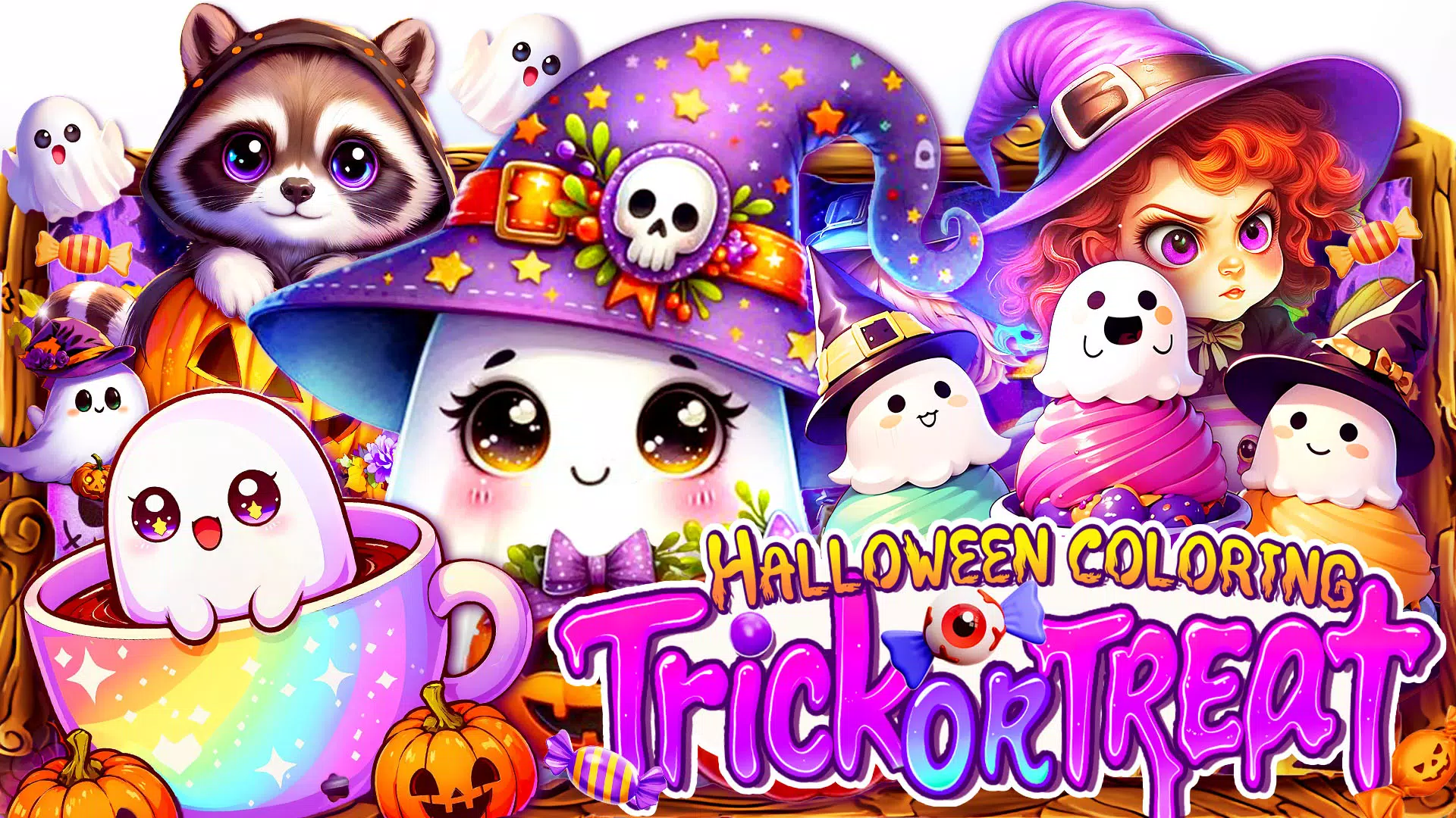 Halloween Trick or Treat Color Ảnh chụp màn hình 1