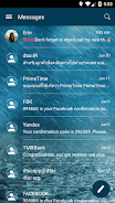 SMS Messages Bubble Rain Theme Captura de pantalla 2