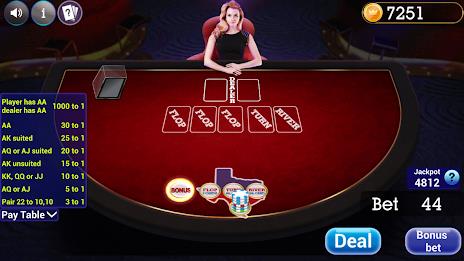 Schermata Texas Holdem Progressive Poker 1