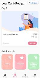 Low carb recipes diet app Captura de tela 2