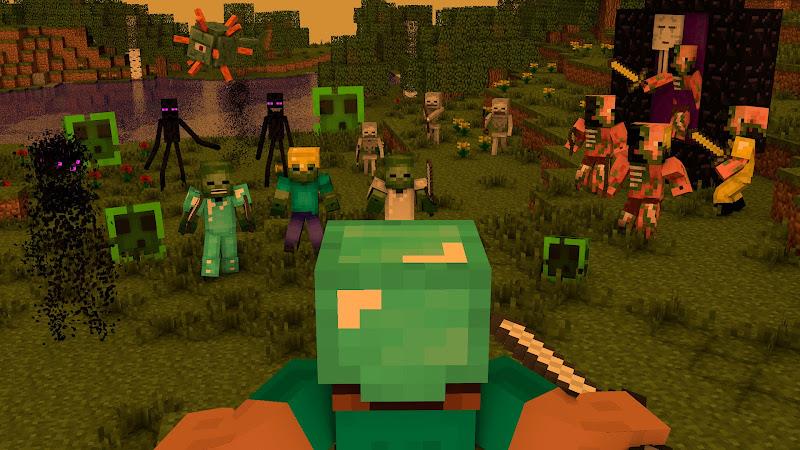 Minecraft: Zombie and Mutant ဖန်သားပြင်ဓာတ်ပုံ 0