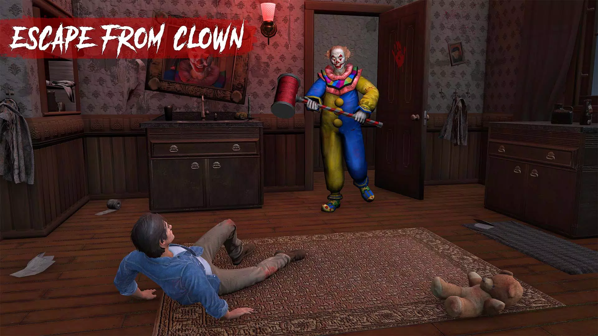 Scary Clown - Horror Game 3D Screenshot 1