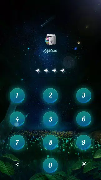 AppLock Theme Flying Butterfly 螢幕截圖 1