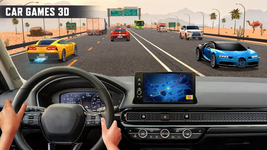 Real Highway Car Racing Games Скриншот 3