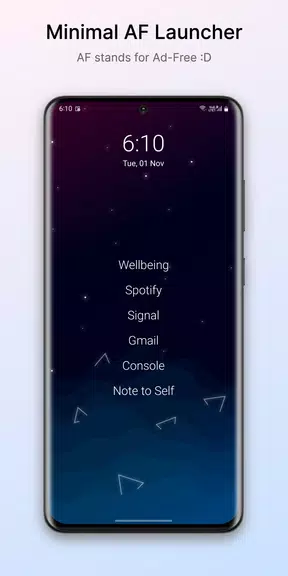 Olauncher. Minimal AF Launcher Tangkapan skrin 0