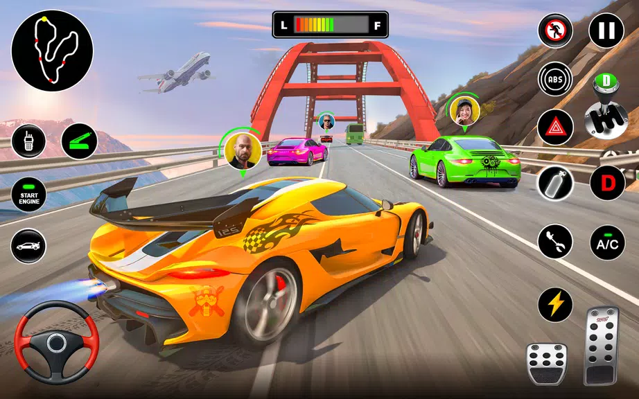 Racing in Highway Car 3D Games Captura de tela 1