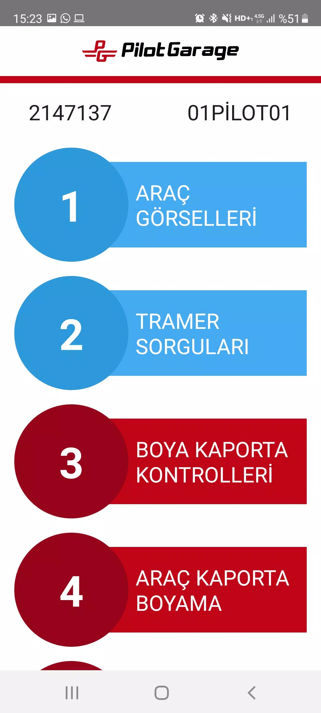 Pilotgarage Usta Uygulaması Zrzut ekranu 3