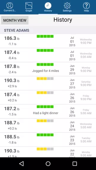 Monitor Your Weight Скриншот 2