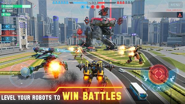 <p>Vivez l'action explosive de <strong>War Robots APK</strong>, un jeu de combat multijoueur révolutionnaire pour appareils mobiles. Développé par MY.GAMES B.V. et disponible sur Android via Google Play, ce jeu vous plonge dans un univers stratégique où la guerre robotique règne en maître. Commandez votre robot dans des batailles d'arène intenses, où les compétences et les alliances sont la clé de la victoire.  War Robots n'est pas qu'un jeu ; c'est un champ de bataille mécanisé exigeant des prouesses stratégiques et des manœuvres audacieuses. Rejoignez la mêlée et prouvez votre domination dans cette confrontation multijoueur ultime.</p>
<p><strong>Quoi de neuf dans War Robots APK ?</strong></p>
<p>La dernière mise à jour War Robots APK offre une expérience de combat plus exaltante, une profondeur stratégique améliorée et des visuels époustouflants.  Des mises à jour régulières maintiennent l'action fraîche et engageante, que vous exploriez la riche histoire ou que vous vous battiez dans l'arène.  Le fort aspect communautaire reste une caractéristique essentielle, favorisant un environnement dynamique pour partager des stratégies et célébrer les victoires.  Les ajouts récents incluent :</p>
<ul>
<li><strong>IA améliorée :</strong> Affrontez des batailles plus difficiles et passionnantes avec des adversaires robotiques plus intelligents.</li>
<li><strong>Nouveaux robots :</strong> Élargissez vos options tactiques avec de tout nouveaux modèles de robots.</li>
<li><strong>Armes améliorées :</strong> Découvrez un gameplay stratégique plus profond avec des systèmes d'armes améliorés.</li>
<li><strong>Améliorations visuelles :</strong> Profitez de graphismes encore plus spectaculaires, rendant chaque explosion et chaque champ de bataille à couper le souffle.</li>
<li><strong>Outils communautaires :</strong> Connectez-vous et élaborez des stratégies plus facilement grâce aux nouvelles fonctionnalités communautaires.</li>
<li><strong>Événements saisonniers :</strong> Vivez des défis et des récompenses uniques avec des événements réguliers.</li>
<li><strong>Options de personnalisation :</strong> Personnalisez votre robot et exprimez votre style unique sur le champ de bataille.</li>
<li><strong>Optimisations des performances :</strong> Profitez d'un jeu plus fluide sur les appareils Android.</li>
</ul>
<p>Ces mises à jour consolident l'engagement de War Robots à fournir une expérience de jeu mobile inégalée, exigeant une réflexion rapide et un travail d'équipe efficace.</p>
<p><strong>Caractéristiques de War Robots APK</strong></p>
<p><strong>Choisissez votre combattant et jouez à votre façon</strong></p>
<p>War Robots se distingue par un gameplay profond et des options tactiques diverses.  Choisissez parmi une vaste liste de robots, chacun avec des capacités et des designs uniques, garantissant une adéquation parfaite à votre style de jeu.</p>
<ul>
<li><strong>Liste étendue de robots :</strong> Commandez plus de 50 robots dotés de pouvoirs et d'apparences distincts.</li>
</ul>
<p><img src=