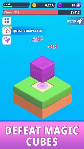 Tap Tap Cube - Idle Clicker Ekran Görüntüsü 2