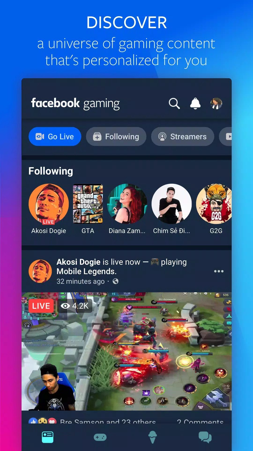 FaÇebook Gaming: Play, Watch,应用截图第1张