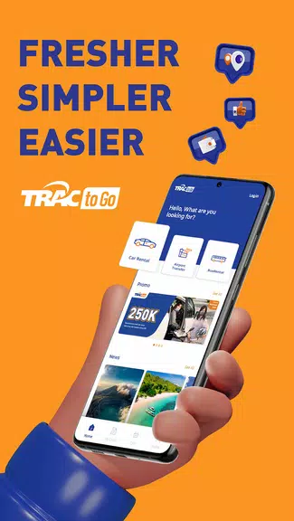 TRACtoGo: Rental Mobil & Bus 螢幕截圖 0