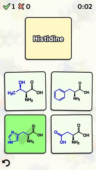 Amino Acid Quiz 螢幕截圖 0