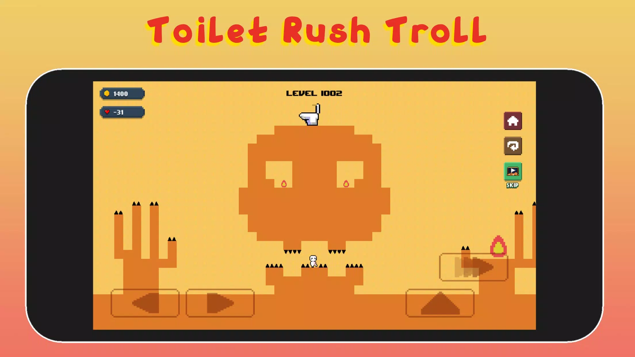 Toilet Rush Troll 螢幕截圖 1