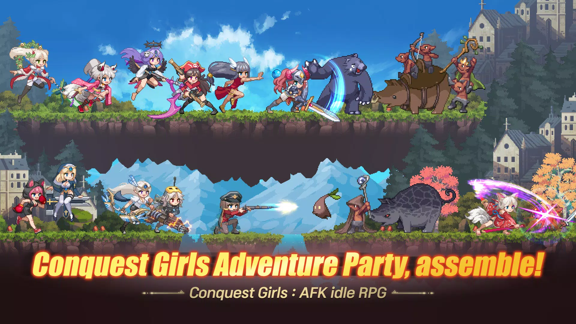 Conquest Girls: AFK Idle RPG Zrzut ekranu 0