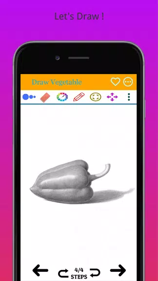 How to Draw Real Vegetables Captura de pantalla 3