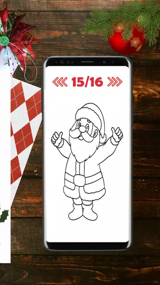 Christmas Drawing App स्क्रीनशॉट 1