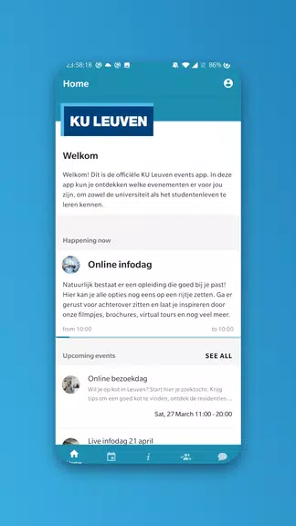 KU Leuven events Schermafbeelding 0