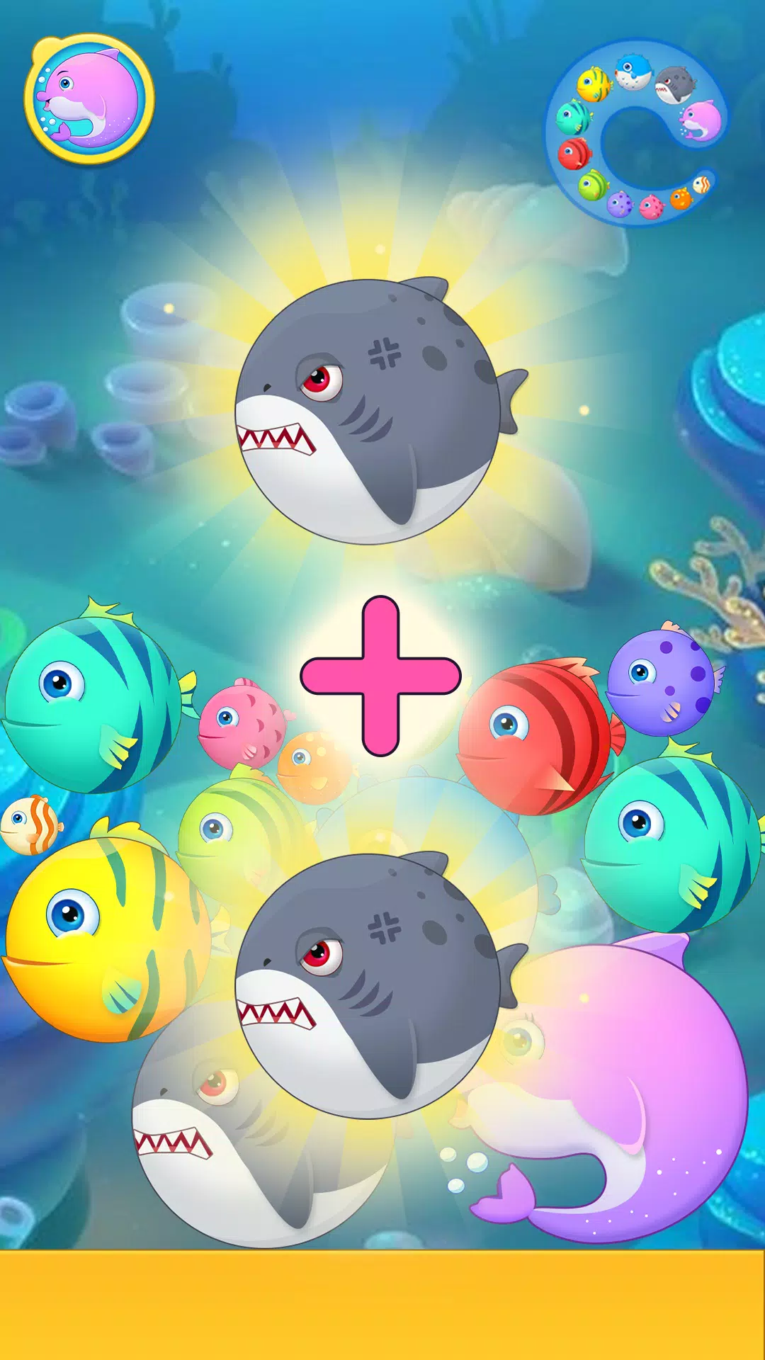 Sea Animals - Merge Game 스크린샷 1