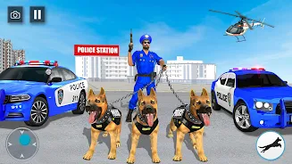 US Police Dog Crime Chase Game स्क्रीनशॉट 0