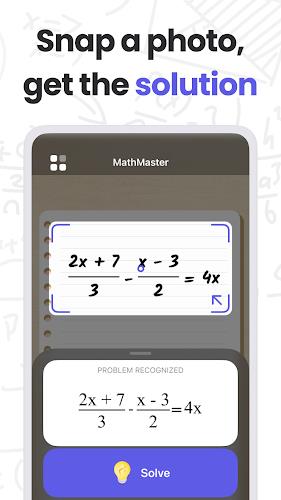 MathMaster: Math Solver & Help स्क्रीनशॉट 0