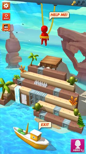 Rope Cut - Rescue Hero Скриншот 0