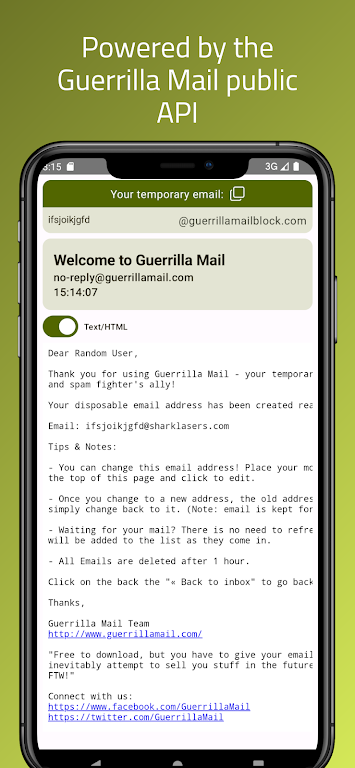 Guerrilla Mail - Temp Mail Скриншот 1