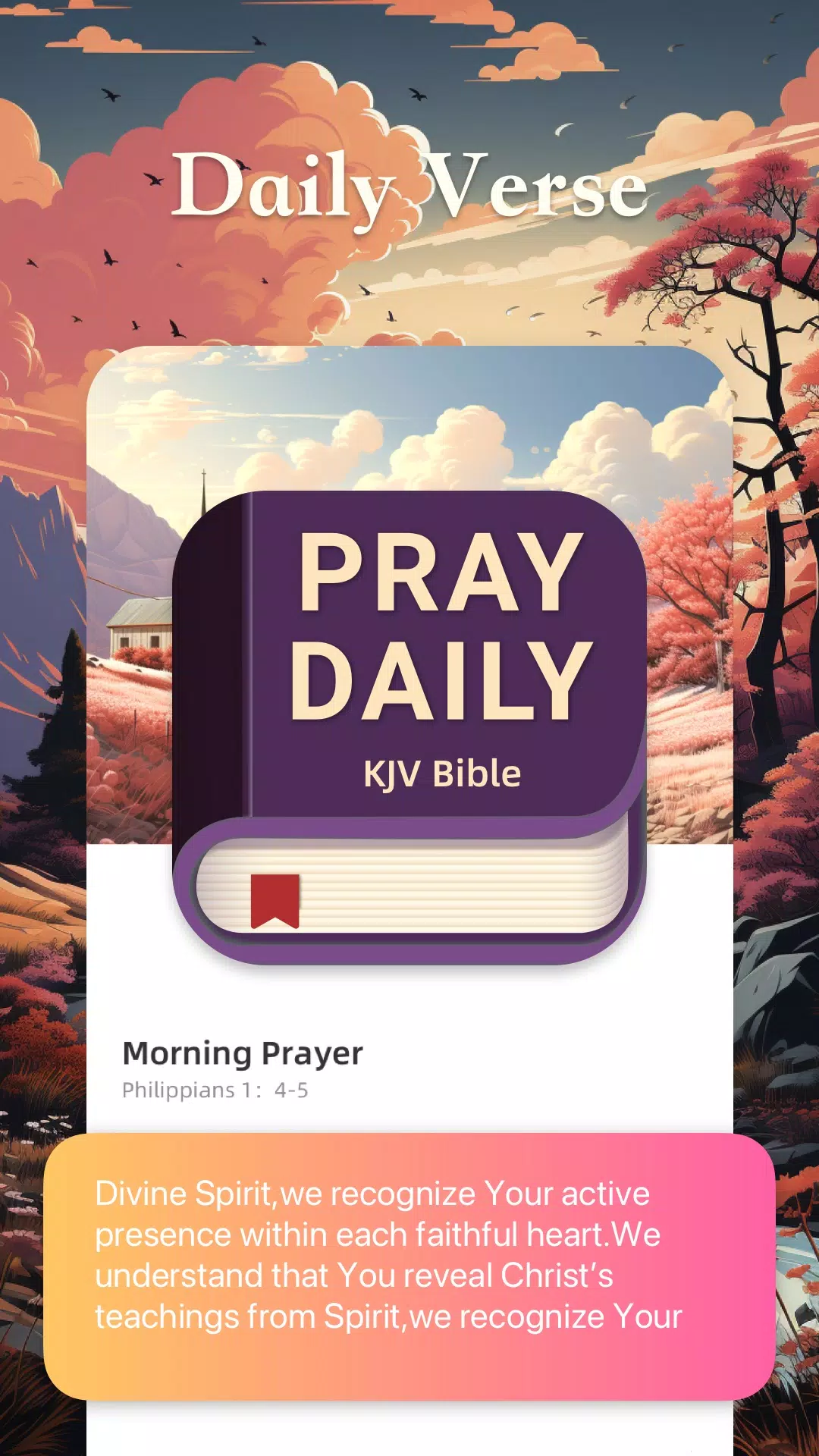 Pray Daily:KJV Bible ภาพหน้าจอ 0