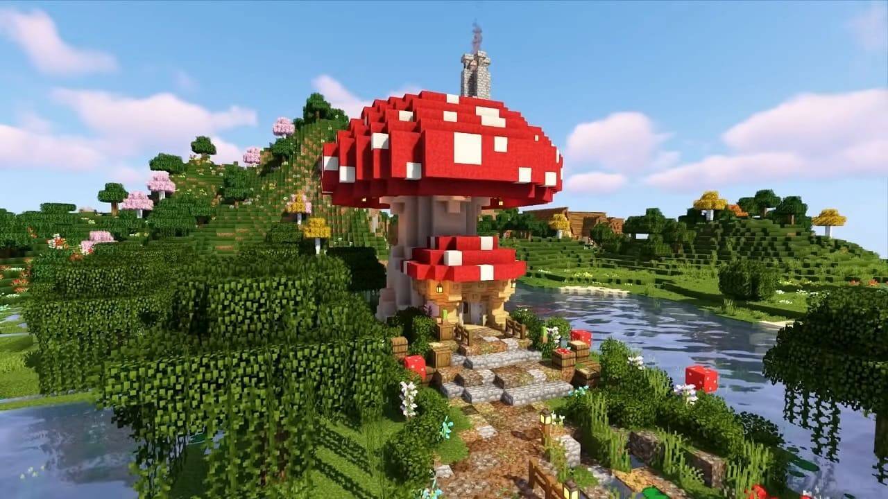 Château de champignons minecraft