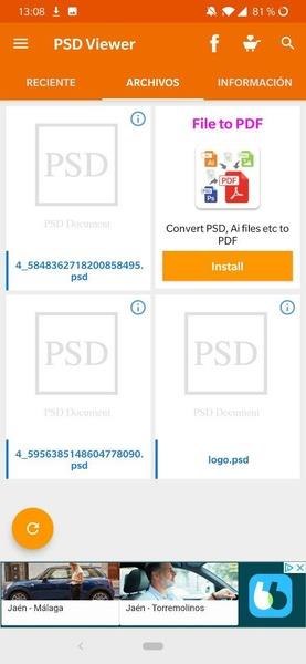 PSD Viewer ဖန်သားပြင်ဓာတ်ပုံ 1