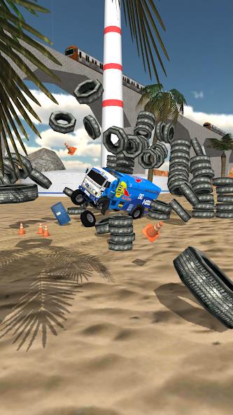 Stunt Truck Jumping Mod Ekran Görüntüsü 2