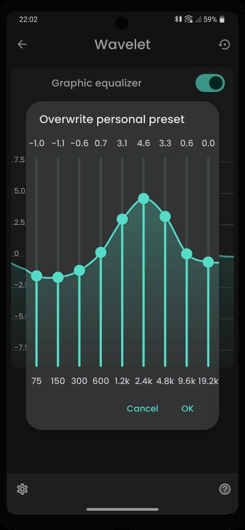 Wavelet: headphone specific EQ 螢幕截圖 2