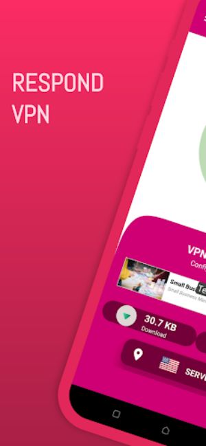 Respond VPN-Secure/private VPN Capture d'écran 0