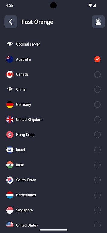 Schermata FastOrange VPN 1