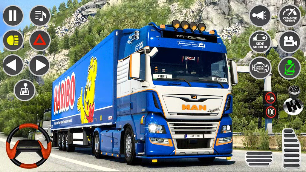 Real Truck Parking Truck Drive Captura de tela 2