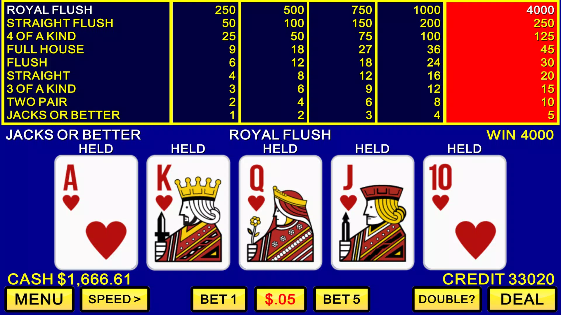 Video Poker Casino Captura de pantalla 0