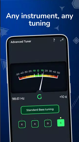 Advanced Tuner guitar violin ဖန်သားပြင်ဓာတ်ပုံ 2