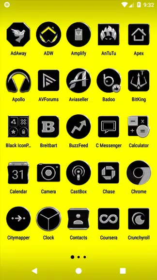 Black Icon Pack ภาพหน้าจอ 1